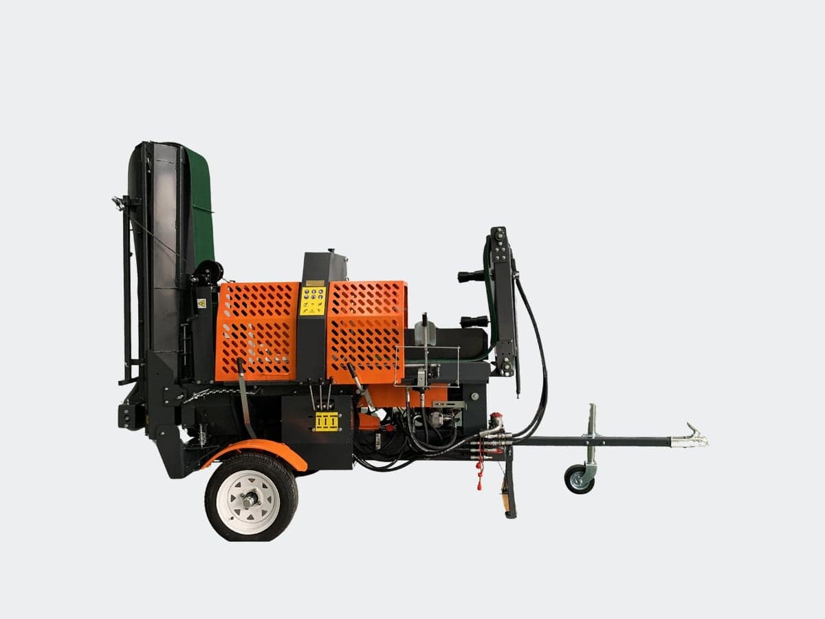 CUTCRAFT WoodMax 20T Firewood processor, folded for transport