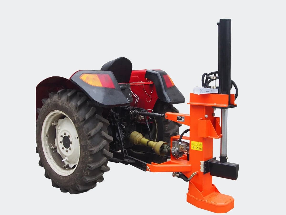 CUTCRAFT FS22T Hydraulic log splitter, unfolded in working position